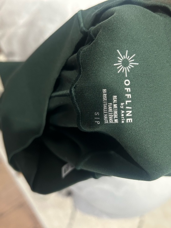 aerie Dark Green Flare Leggings - Picture 3 of 3